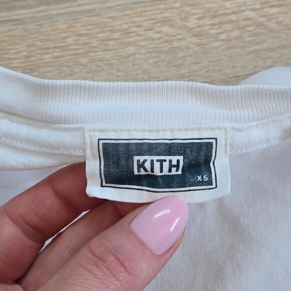 Kith Los Angeles Box Logo Long Sleeve Tee XS 100% Cotton Rare Deadstock Lakers - Picture 14 of 16